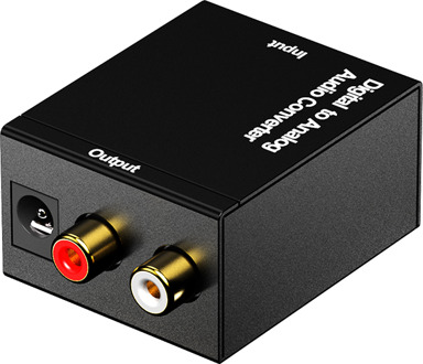 Digitale Optische Coax Toslink Signaal Naar Analoog Audio Converter Adapter Rca Digitale Audio Analoog Converter Adapter enkel en alleen Host