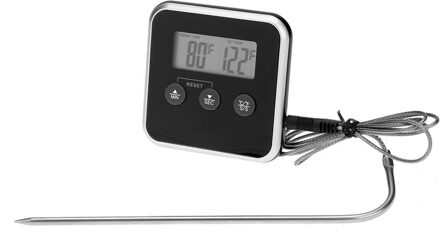 Digitale Oven Thermometers Draadloze Voedsel Koken Bbq Thermometer Lcd Barbecue Timer Probe Temperatuur Keuken Koken Gereedschap 02