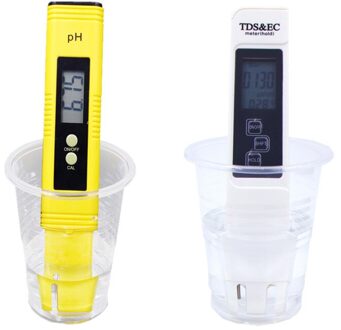 Digitale pH Meter HOGE NAUWKEURIGHEID POCKET SIZE 0.01 resolutie TDS & EC Tester voor Huishoudelijke Drinken, zwembad Aquarium Water 20% off PH TDS EC meter