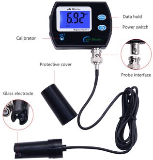 Digitale Ph Meter Tester Duurzaam Zuurweger Tool Temp Water Monitor Waterdicht Met Temperatuurcompensatie Atc Functie US plug