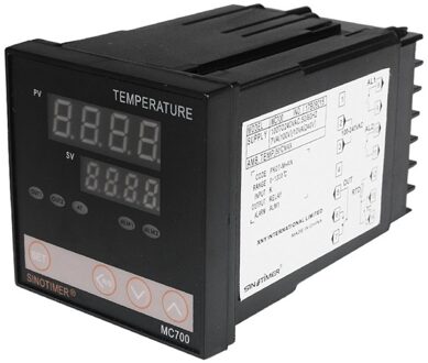 Digitale Pid Temperatuurregelaar Relaisuitgang K Thermokoppel Of PT100 Ingang Verwarming Of Koeling Met Alarm