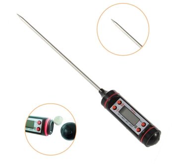 Digitale Probe Koken Thermometer Voedsel Temperatuur Sensor Voor Bbq Keuken Lcd Display X