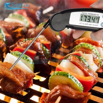 Digitale Probe Thermometer Opvouwbare Voedsel Bbq Vlees Oven Vouwen Keuken Thermometer Bier Vlees Koken Water Olie Gereedschap