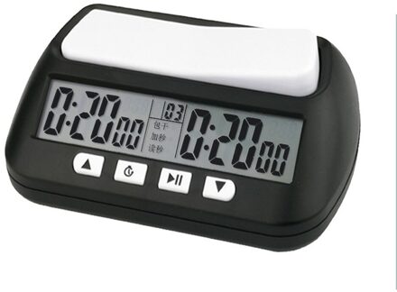 Digitale Schaken Klokken Professionele Draagbare Schaakbord Concurrentie Count Up Down Schaken Games Elektronische Alarm Stop Timer zwart