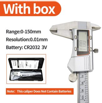 Digitale Schuifmaat Meten 150Mm 6Inch Lcd Elektronische Carbon Fiber Gauge Hoogte Meetinstrumenten Micrometer Caliper met light2