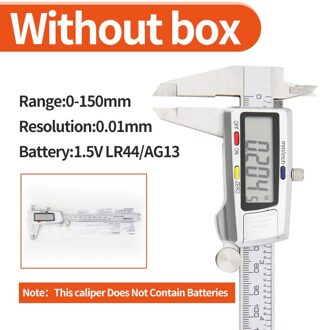 Digitale Schuifmaat Meten 150Mm 6Inch Lcd Elektronische Carbon Fiber Gauge Hoogte Meetinstrumenten Micrometer plastic case caliper