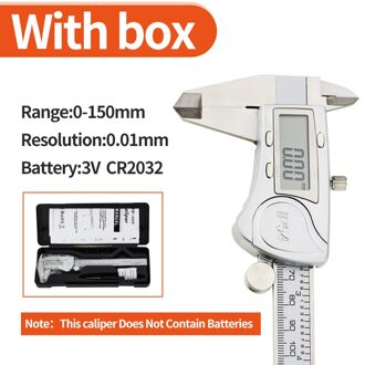 Digitale Schuifmaat Meten 150Mm 6Inch Lcd Elektronische Carbon Fiber Gauge Hoogte Meetinstrumenten Micrometer Waterproof caliper2