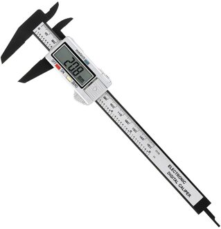 Digitale Schuifmaat Meten 150Mm 6Inch Lcd Elektronische Carbon Fiber Gauge Hoogte Meetinstrumenten Micrometer