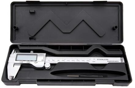 Digitale Schuifmaat Roestvrij Staal Elektronische Digitale Schuifmaat 0-150Mm Metalen Micrometer Meten Remklauw Meters