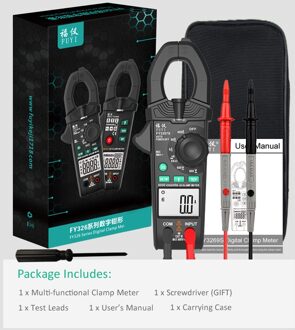 Digitale Stroomtang Multimeter Stroomtang Meter Ncv Stroomtang Nijptang Voltmeter Amperemeter 600A Ac/Dc Ohm Voltage Tester
