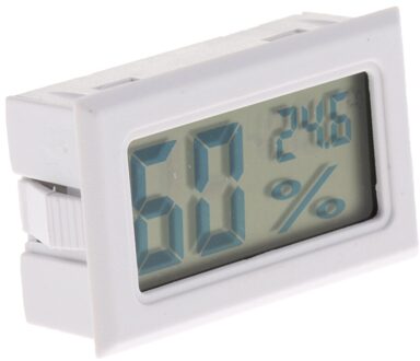 Digitale Temperatuur Vochtigheid Thermometer Hygrometer Voor Vivarium Reptiel wit