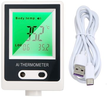 Digitale Thermometer Infrarood Intelligente Non-contact Thermometer Voorhoofd Thermometer 3 Kleur Backligt Auto Voice Alarm °C /°F