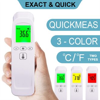 Digitale Thermometer Voorhoofd Non-contact Ir Infrarood Temperatuurmeting Met Kleuren Achtergrondverlichting Digital Display ℃/℉ Nauwkeurigheid type 10