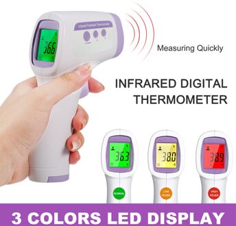 Digitale Thermometer Voorhoofd Non-contact Ir Infrarood Temperatuurmeting Met Kleuren Achtergrondverlichting Digital Display ℃/℉ Nauwkeurigheid type 2