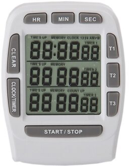 ! digitale Timer Grote LCD 3 Kanaals Digitale Timer, uurs Timer, Count Down Timer
