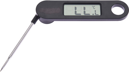 Digitale vleesthermometer RVS 17 cm - Vleesthermometers Zwart