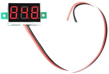 Digitale Voltmeter Dc 0-100V Mini Digitale Voltmeter Led Licht Voltage Meter Met 3 Draden Auto Vervangende Onderdelen auto Accessoires