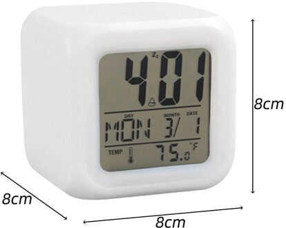 Digitale Wandklok 3D Led Grote Tijd Kalender Temperatuur Desk Tafel Modern Digitale Tafel Klok Achtergrondverlichting Home Klokken 7 kleur