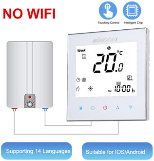 Digitale Water/Gas Boiler Verwarming Thermostaat met WiFi Connection & Voice Control Energiebesparing met Google Home/IFTTT wit nee WiFi