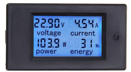 Digitale Wattmeter 6.5-100V 100A DC Voltmeter Amperemeter Watt Meter Energie KWH Meter Power Panel Meter met Achtergrondverlichting functie