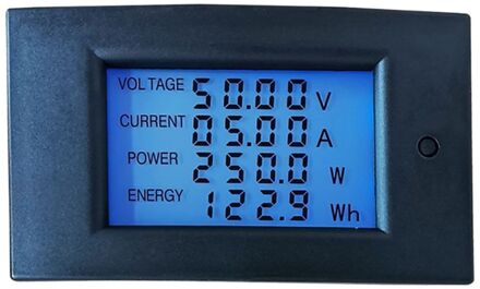 Digitale Wattmeter Dc 20A 2000W Power Panel Meter Monitor Power Energie Voltmeter