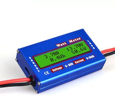 Digitale Wattmeter Hoge Precisie Power Meter Rc Watt Meter Balance Spanning Batterij Analyzer Watt Meter Checker blauw 100A
