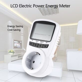 Digitale Wattmeter LCD Power Meter Watt Meter Energie Voltage Wattage Huidige Monitor Verbruik Kosten Analyzer OverloadProtection