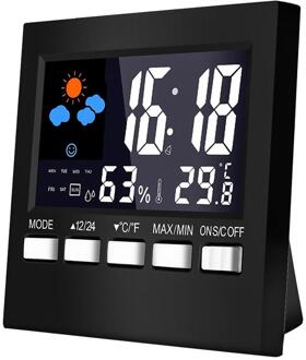 Digitale Weerstation Thermometer Hygrometer Indoor Temperatuur Vochtigheid