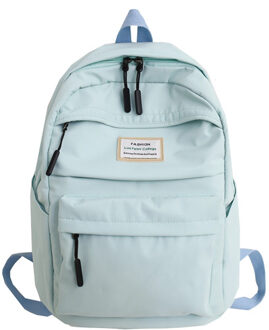 Dihope Grote Capaciteit Hoge Schooltassen Waterdicht Nylon Vrouwen Rugzak Vrouwelijke Meisje Schoudertassen Reistas Mochila blauw