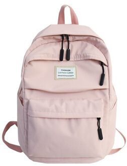 Dihope Grote Capaciteit Hoge Schooltassen Waterdicht Nylon Vrouwen Rugzak Vrouwelijke Meisje Schoudertassen Reistas Mochila roze