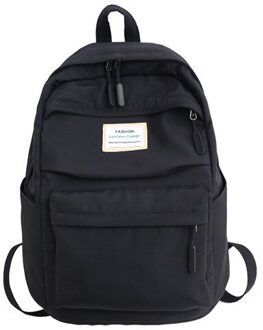 Dihope Grote Capaciteit Hoge Schooltassen Waterdicht Nylon Vrouwen Rugzak Vrouwelijke Meisje Schoudertassen Reistas Mochila zwart