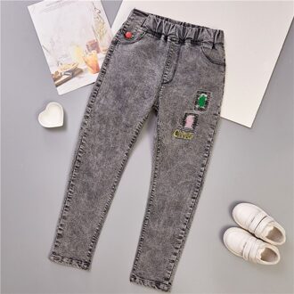 Diimuu 4-11 Jaar Kinderen Broek Mode Classic Jeans Denim Kleding Kinderen Baby Meisje Casual Lange Broek 10T