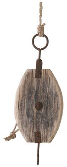 Dijk Katrol paulownia hout, 33cm