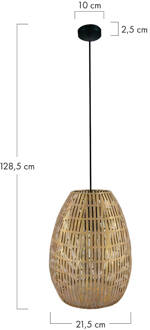 Dijk Natural Collections DKNC - Hanglamp metaal - 21.5x21.5x28.5cm - Goud Goudkleurig