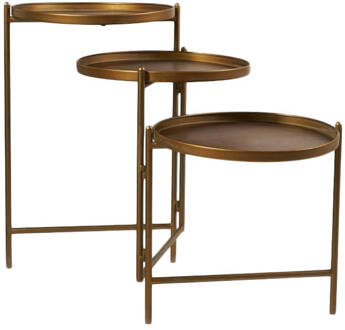 Dijk Natural Collections DKNC - Tafel inklapbaar Edinburgh - Metaal -113.5x35x57.5cm - Goud