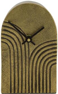 Dijk Natural Collections Klok aluminium goud 10x4x16,5cm