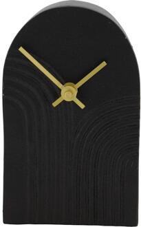 Dijk Natural Collections Klok aluminium zwart 10x4x16,5cm