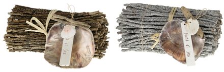 Dijk Natural Collections Kokosvinger bundel met schelpen 20cm