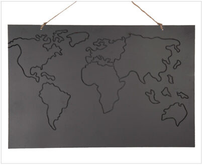 Dijk Natural Collections krijtbord wereldkaart