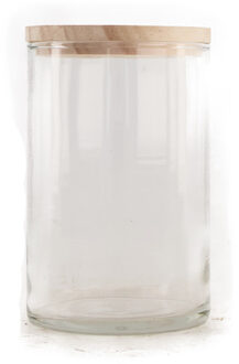 Dijk Natural Collections Vaas glas Ø10x15.8cm met schikdeksel Transparant