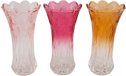 Dijk Natural Collections Vaas glas Ø13xh23.5cm verschillende