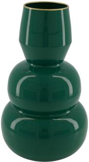 Dijk Natural Collections Vaas metaal groen Ø16,8xh28,5cm