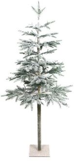 Dijk Natural Collections Wintervalley Trees - Kunstkerstboom Gustaf - 120x60cm - Besneeuwd Wit
