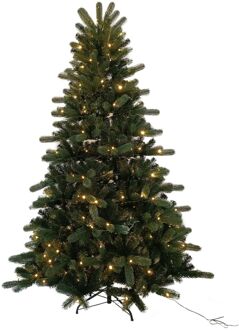 Dijk Natural Collections Wintervalley Trees - Kunstkerstboom Jason met LED verlichting - 150x100cm - Groen