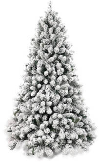 Dijk Natural Collections Wintervalley Trees - Kunstkerstboom Osler - 180x115cm - Besneeuwd Wit