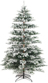 Dijk Natural Collections Wintervalley Trees - Kunstkerstboom Purden - 240x145cm - Besneeuwd Multicolor