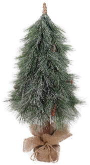 Dijk Natural Collections Wintervalley Trees - Kunstkerstboom Sven - 90x40cm - Besneeuwd Wit