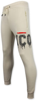 Dik geweven joggingbroek icon trainingsbroek lang Veelkleurig - S
