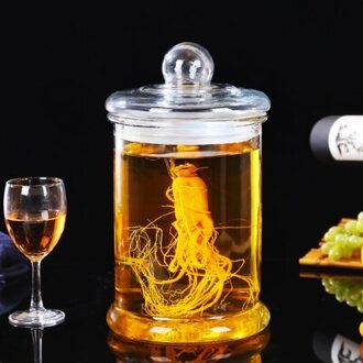 Dik Glas Wijn Fles Pot Met/Zonder Kraan Niet-Lood Glas Fruit Fonkelende Alcohol Container Flessen 2.5L nee tap