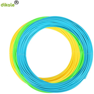 dikale 3m x 3 colors 3D Pen Filament PLA 1.75mm Plastic Rubber Printing Material for 3D Printer Pen Filament